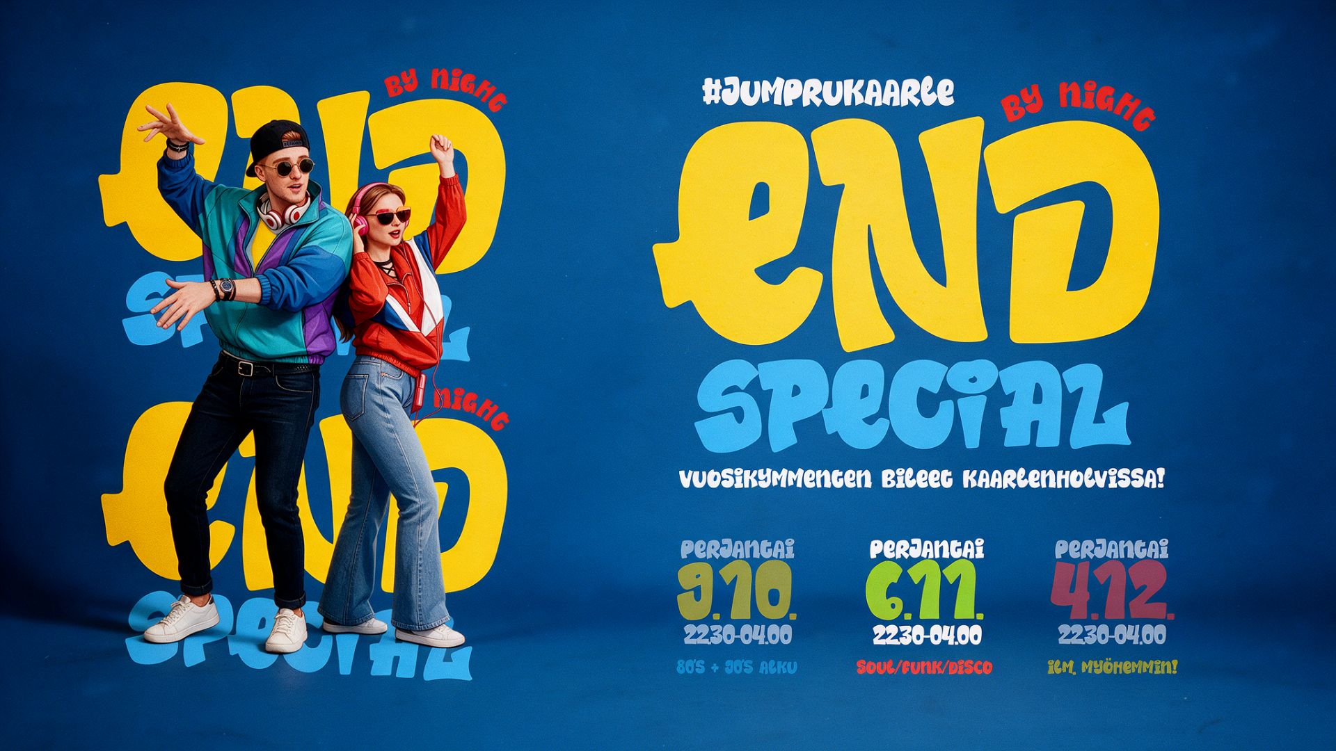END BY NIGHT  "soulfunkdiscogroove" - Jumpru Pub/Kaarlenholvi - Oulu - perjantaina 6. marraskuuta 2026