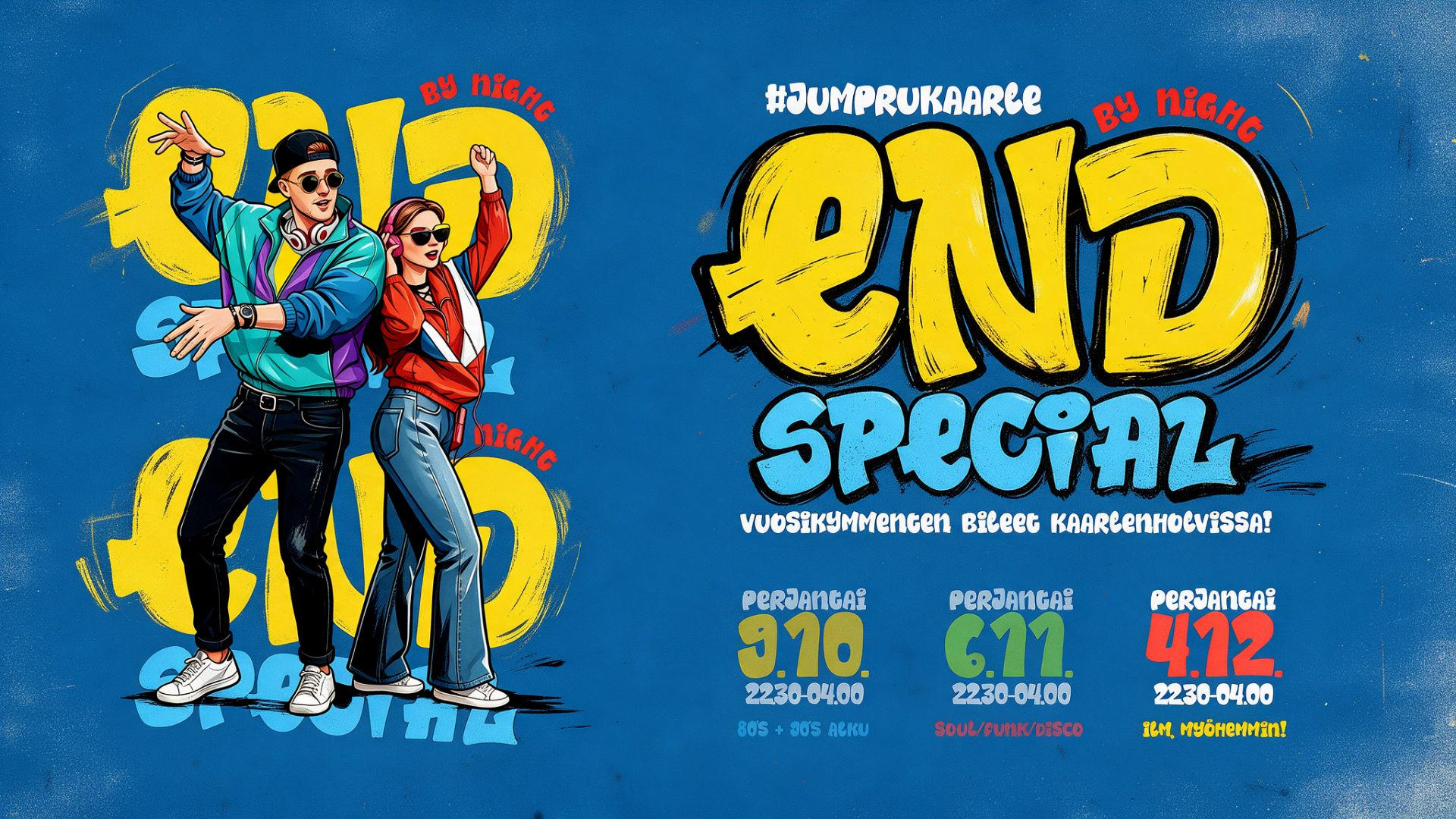 END BY NIGHT "vuosikymmenten bileet" - Jumpru Pub/Kaarlenholvi - Oulu - perjantaina 4. joulukuuta 2026