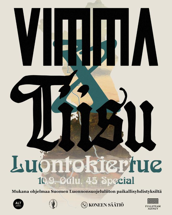 Luontokiertue: Vimma & Tiisu - 45 Special - Oulu - Thursday 10 September 2026