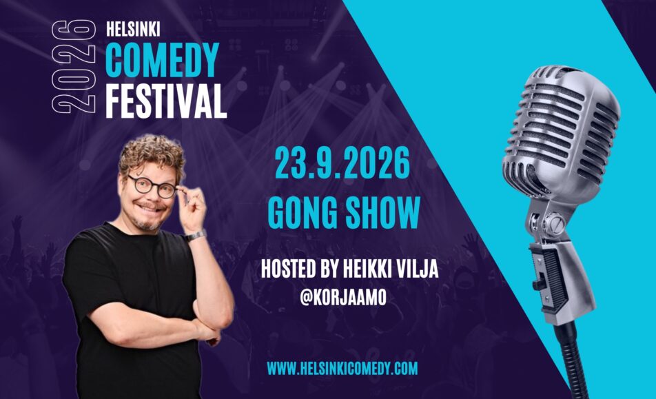 Helsinki Comedy Festival: Gong show with Heikki Vilja - Korjaamo - Helsinki - Wednesday 23 September 2026