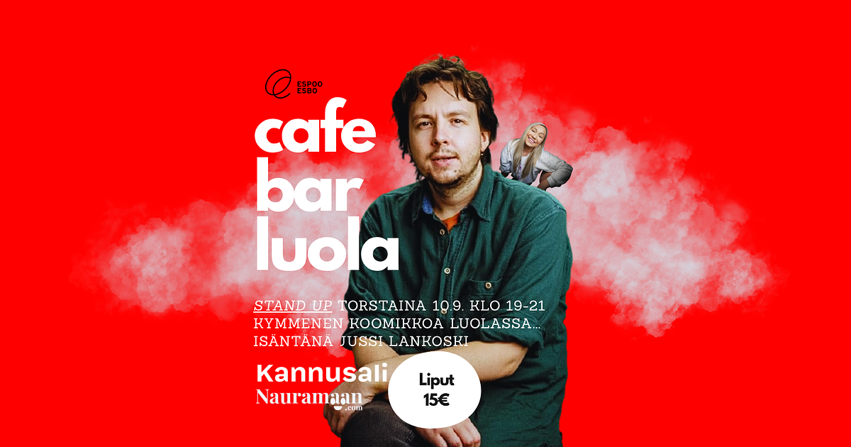 Cafe Bar Luola - Stand Up 10.9. - Menox - Espoo - Thursday 10 September 2026