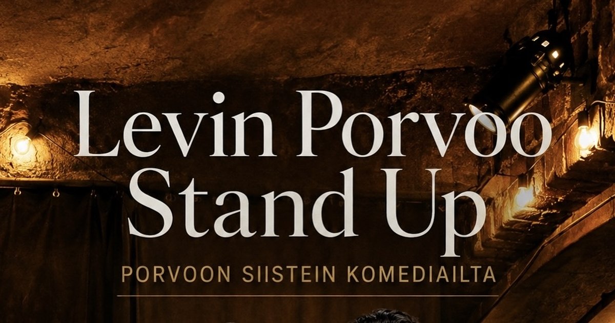 Levin Porvoo Stand Up - Porvoon siistein komediailta - Menox - Porvoo - keskiviikkona 25. marraskuuta 2026