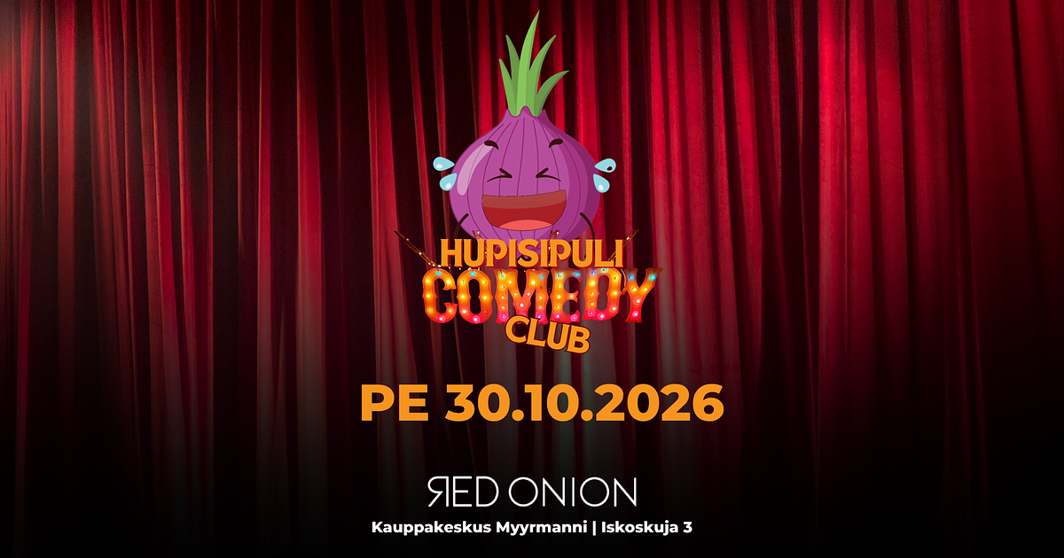 Hupisipulin treeniklubi Red Onion Vantaa 30.10.2026 - Menox - Vantaa - Friday 30 October 2026