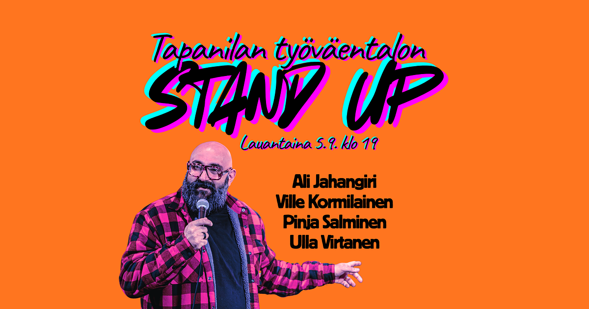 Tapanilan stand up -ilta: Ali Jahangiri & ystävät - Menox - Helsinki - Saturday 5 September 2026