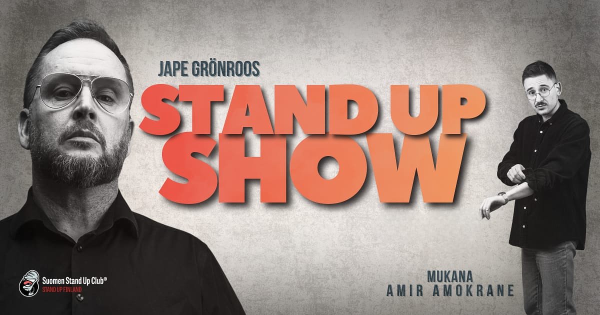 Jape Grönroos Stand Up Show Lappeenrannassa - Menox - Lappeenranta - Thursday 19 November 2026