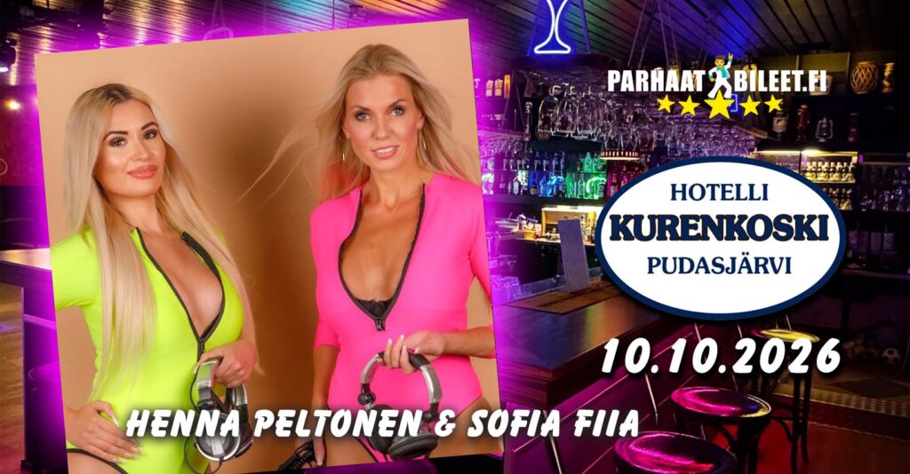 DJ Henna Peltonen Kurenkoski 10.10.2026 - Menox - Pudasjarvi - Saturday 10 October 2026