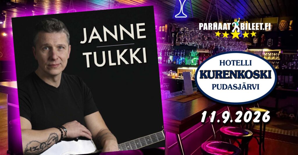 Janne Tulkki & Tulinen sydän Kurenkoski 11.9.2026 - Menox - Pudasjarvi - Friday 11 September 2026