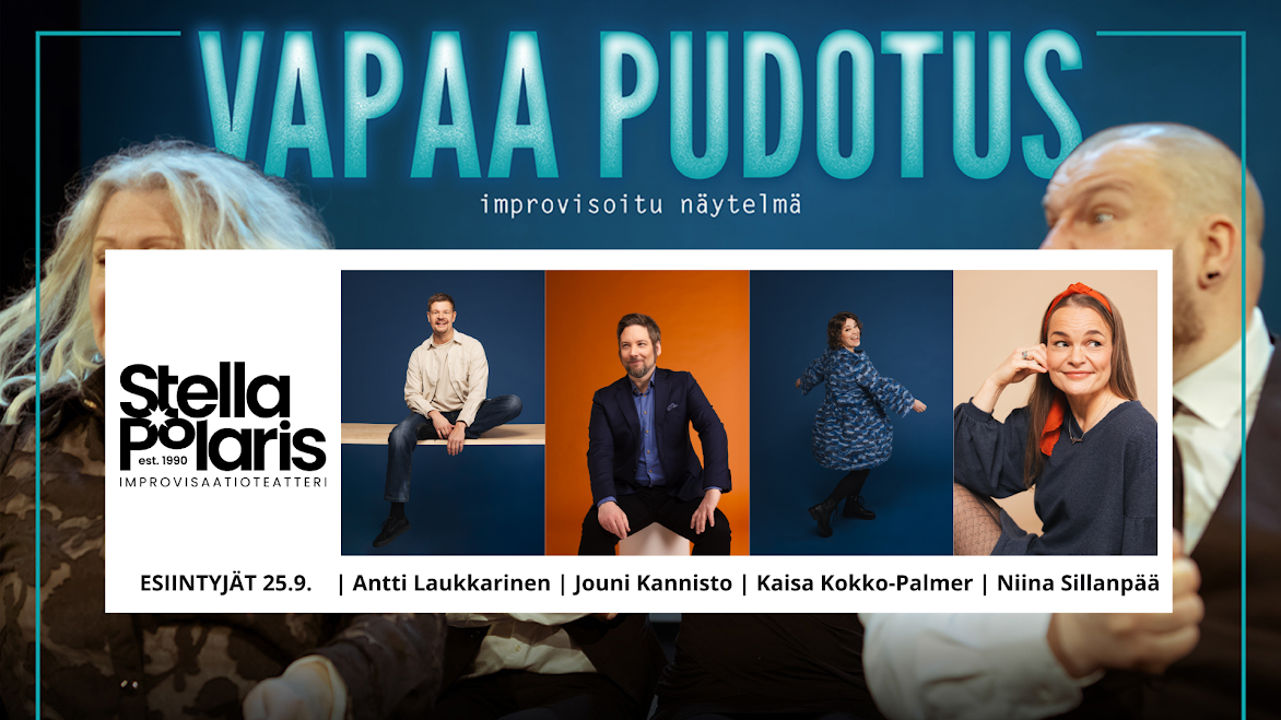 Vapaa pudotus -improvisoitu näytelmä - Riolive Oulu - Oulu - Friday 25 September 2026