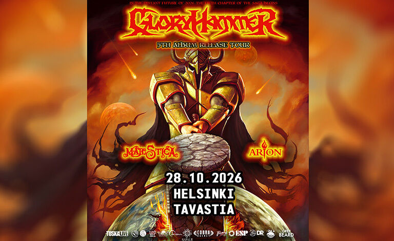 Gloryhammer - 5th Album Release Tour 2026 - Tavastia - Helsinki - Wednesday 28 October 2026