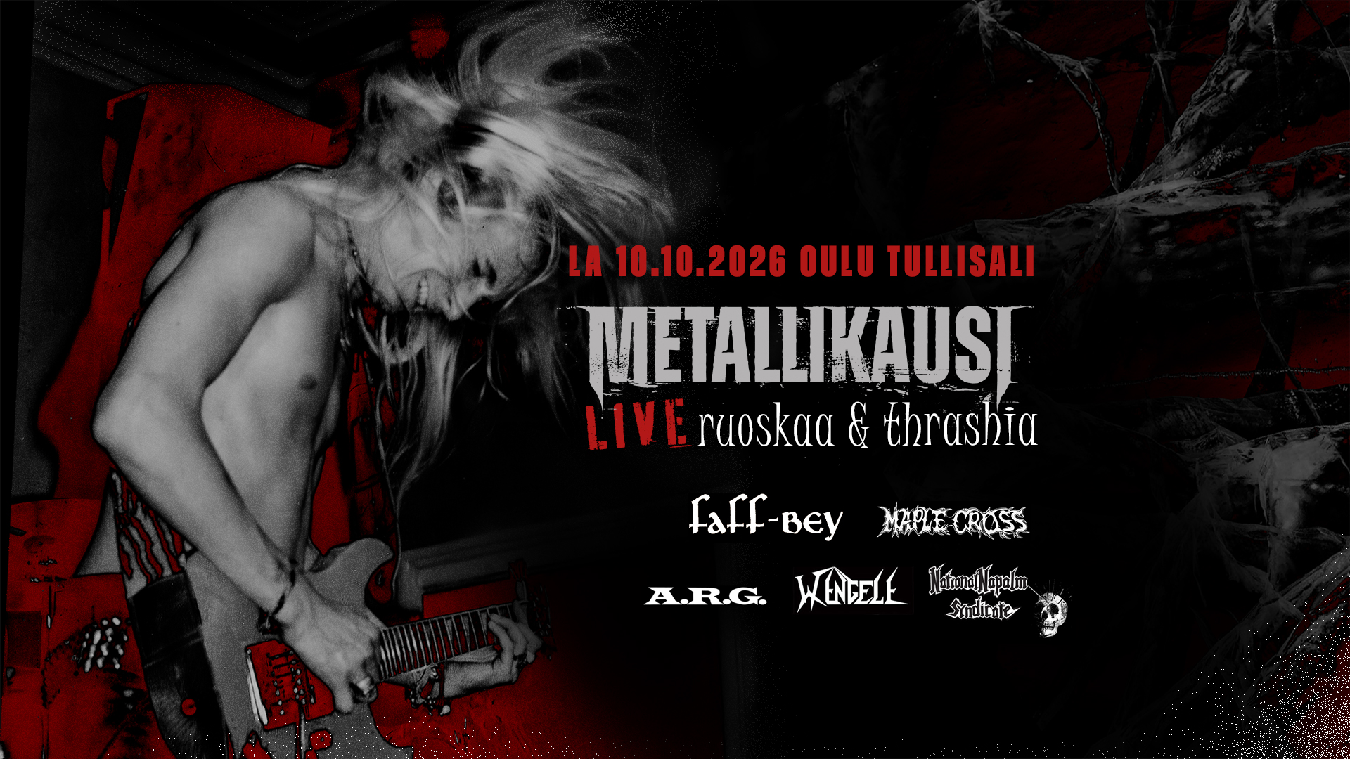 Metallikausi live - Tullisali - Oulu - Saturday 10 October 2026